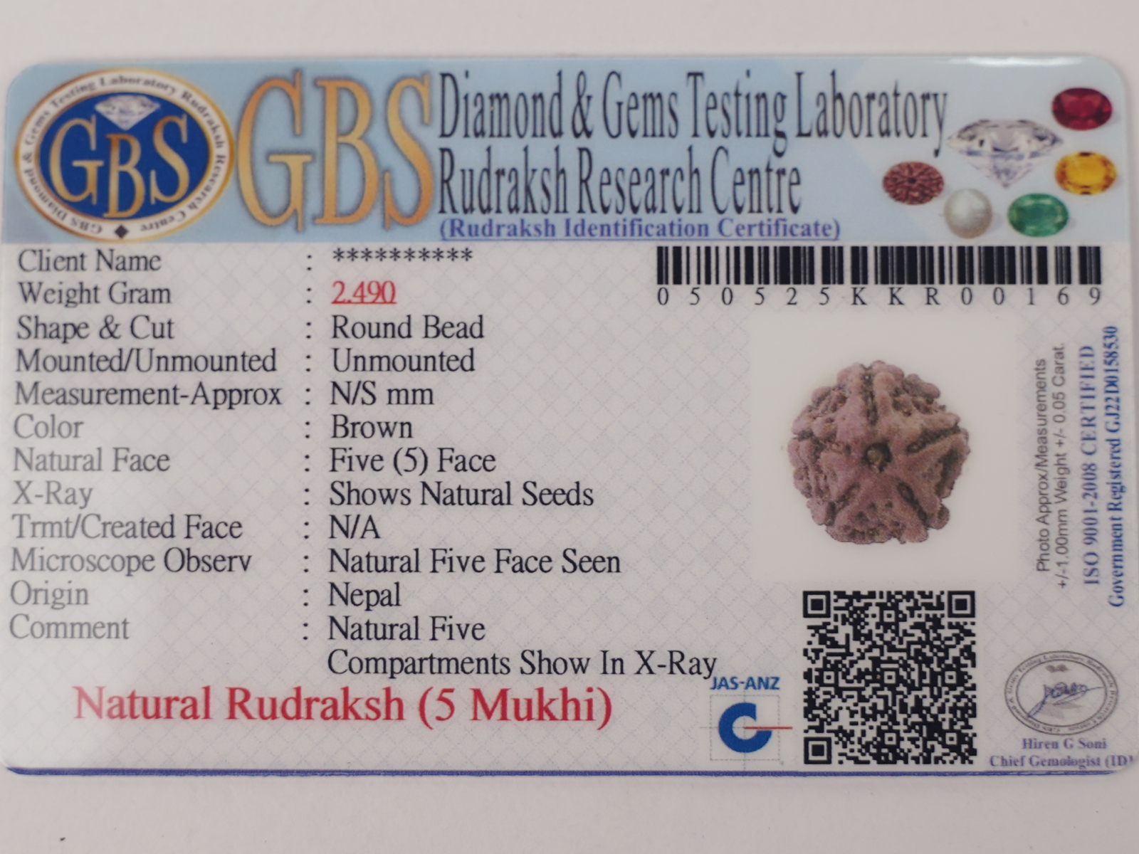 5 MUKHI RUDRAKSH (पाँच मुखी रुद्राक्ष) - Image 6