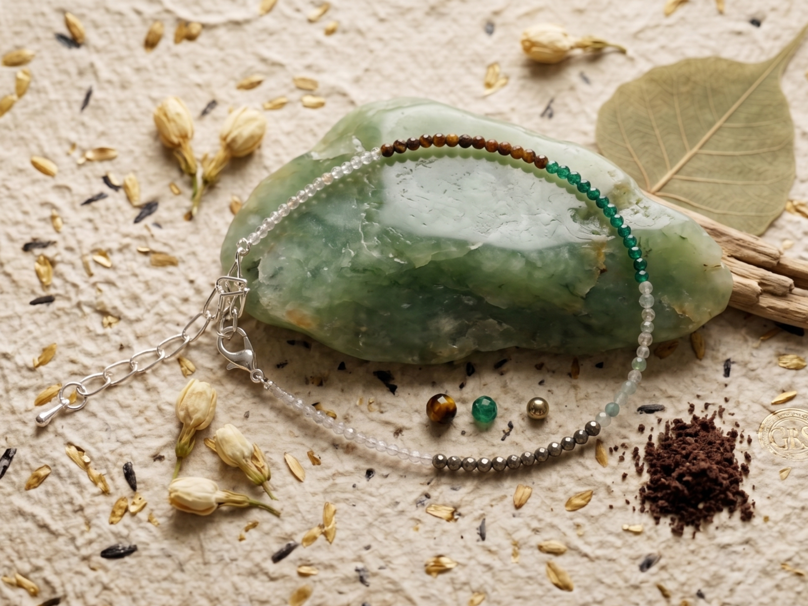 Tiger Eye with 7 Chakra Regular Bracelet